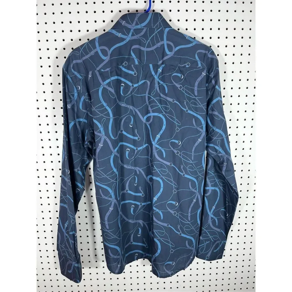 Bugatchi equestrian button down shirt size L - Picture 2 of 4